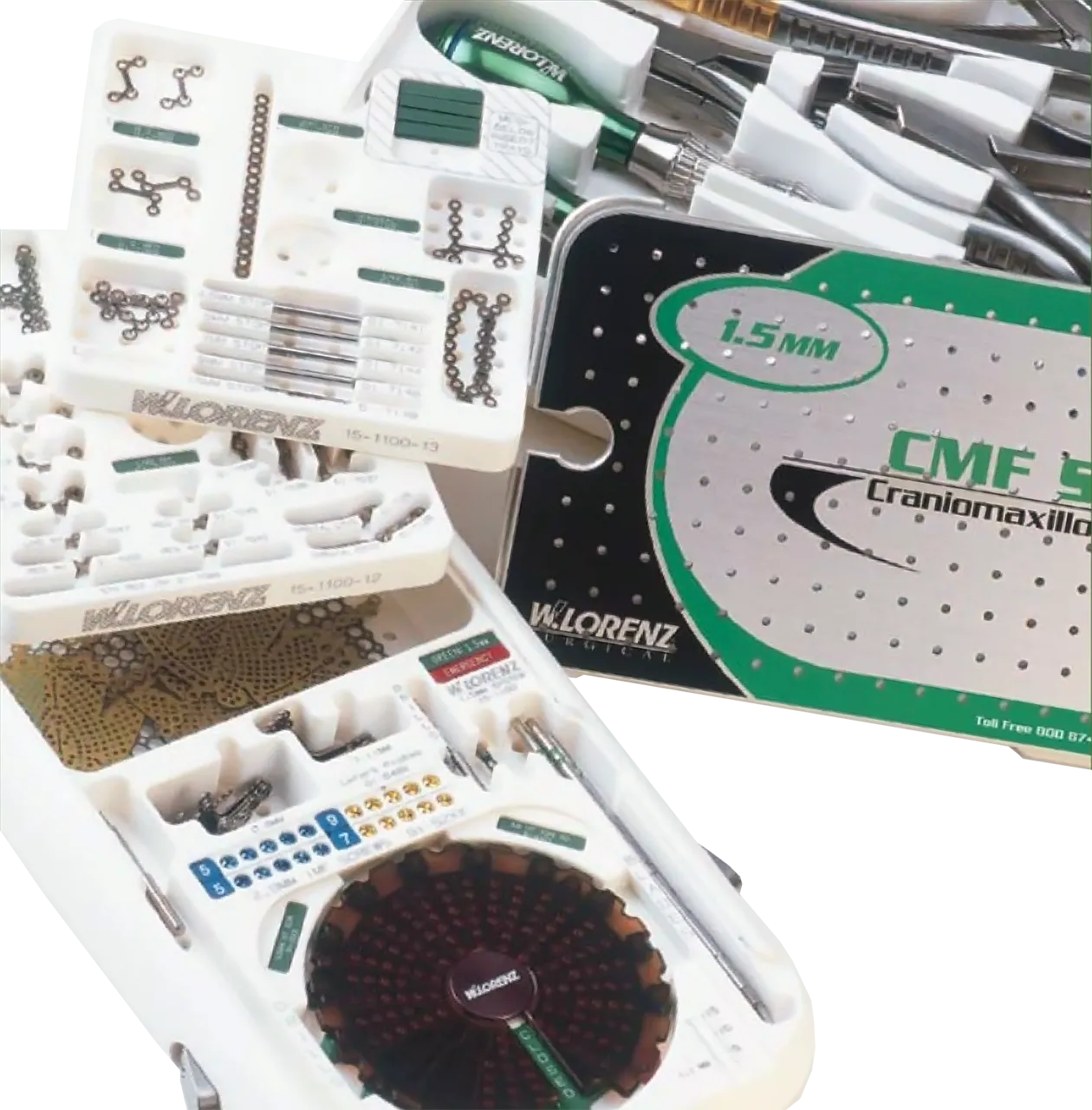 bandejas de sistema lorenz midface de 1.5 mm de zimmer biomet